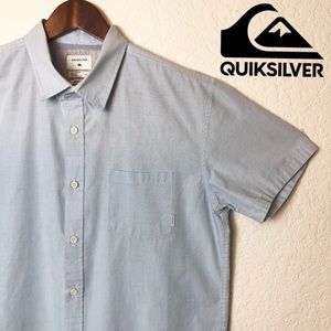 Quiksilver Light Blue Casual Modern Fit Surf Shirt
